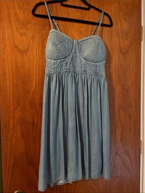 Jolie Light Blue Denim Mini Dress